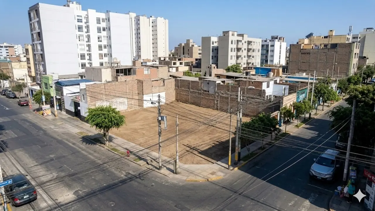 Venta de terreno en Breña - Vista de terreno baldío