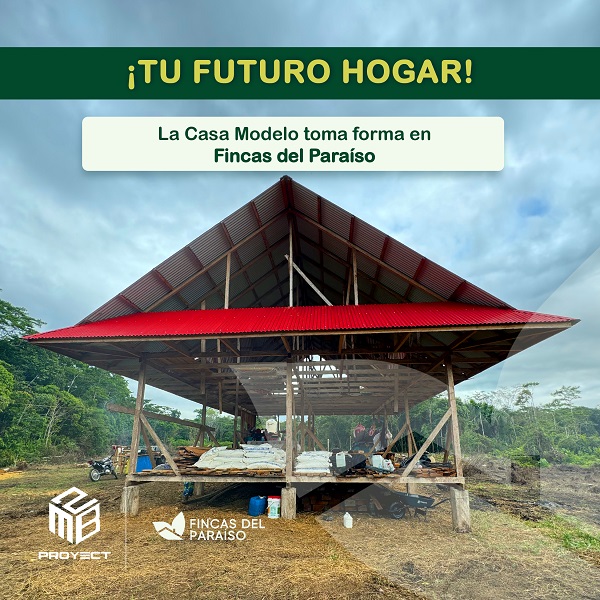Construcción de casa modelo en Fincas del Paraíso