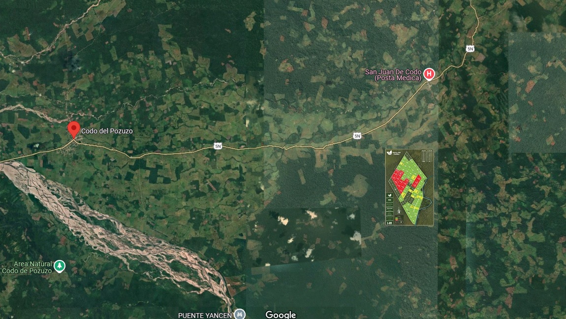 Ubicación del proyecto Fincas del Paraíso